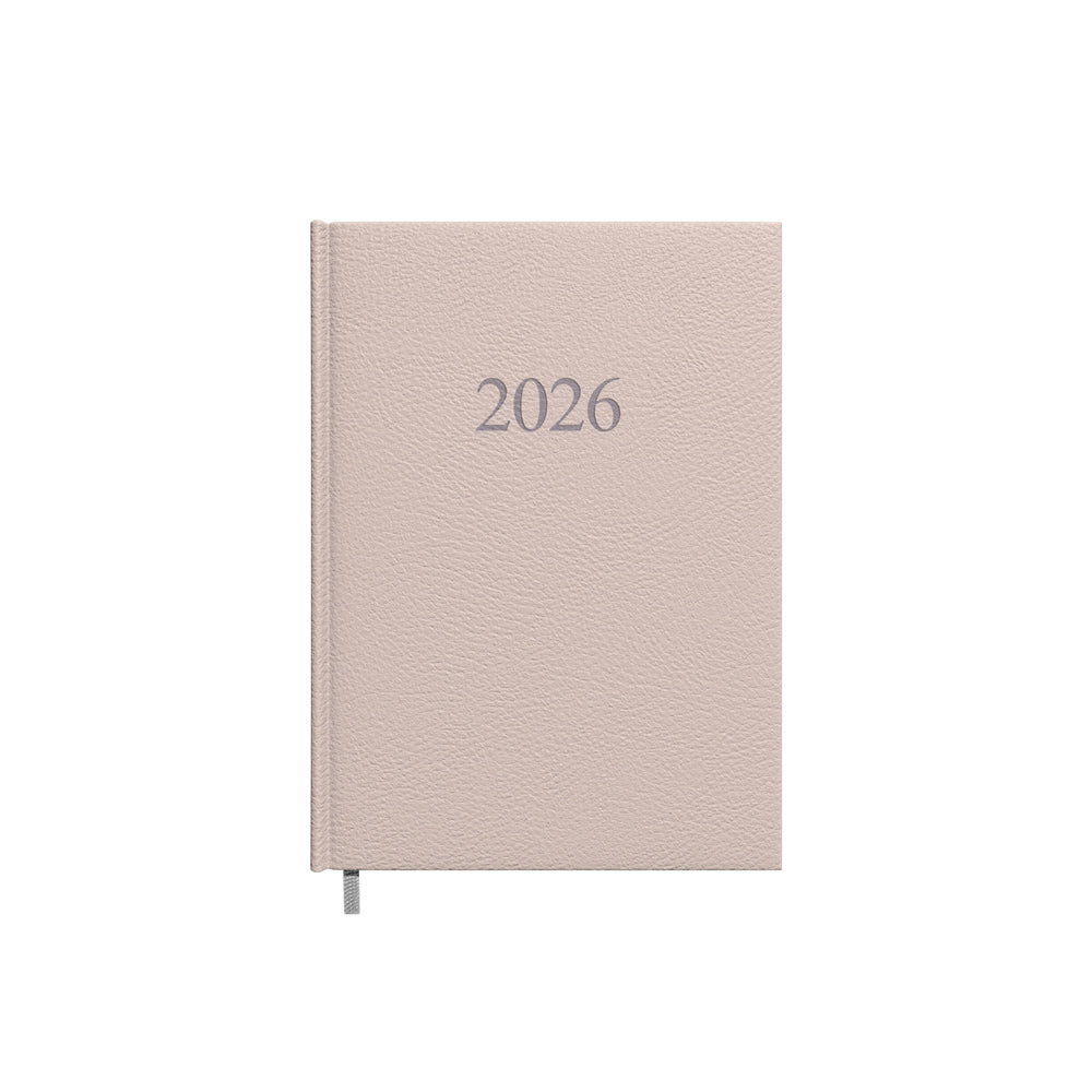 Calendar MANAGER Day 2026, A5, PU, ​​pinkish gray