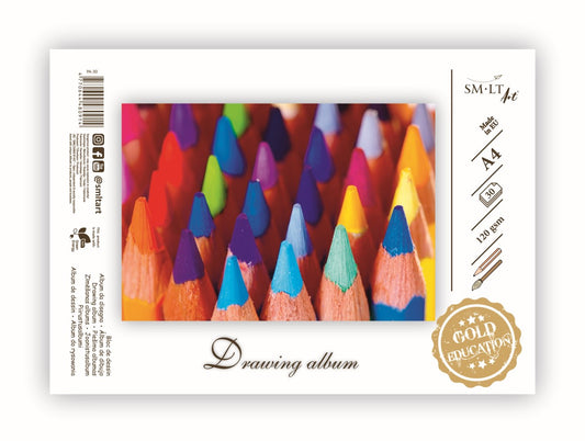 Piešimo albumas SMLT, A4, 120 g/m2, 30 lapų