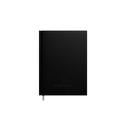 Calendar SCIENCE BOOK 2025/2026, artificial leather 14 x19 cm, black color
