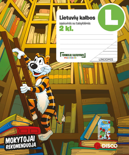 Formulių sąsiuvinis pradinukams REALISTER, lietuvių k. 2 klasei, 14 lapų, linija, B5