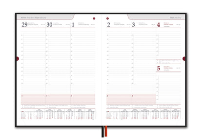Calendar STANDARD 2026, PVC, A4, cherry (Baltic)