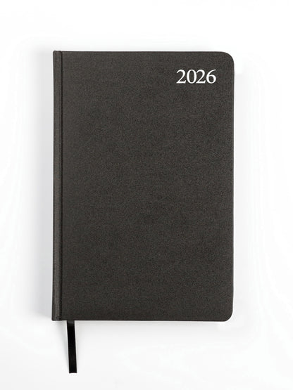 Kalendorius STANDARD 2026, PVC, A5, matinė juoda LT