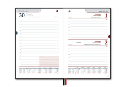 Calendar STANDARD 2026, PVC, A5, green LT