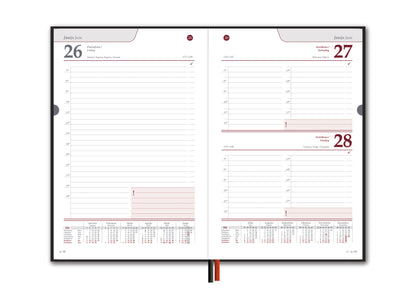 Calendar STANDARD 2026, PVC, A5, brown LT