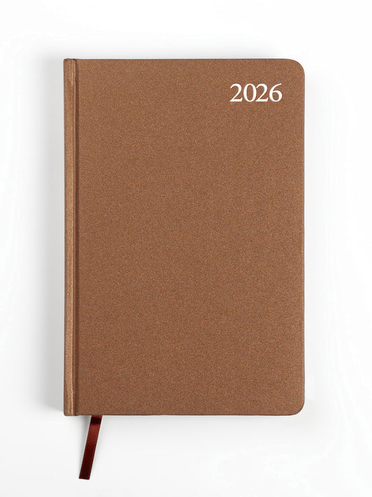 Kalendorius STANDARD 2026, PVC, A5, ruda LT