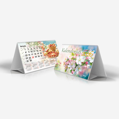 Triangular desk calendar TENT 2026, 210 x 185 mm