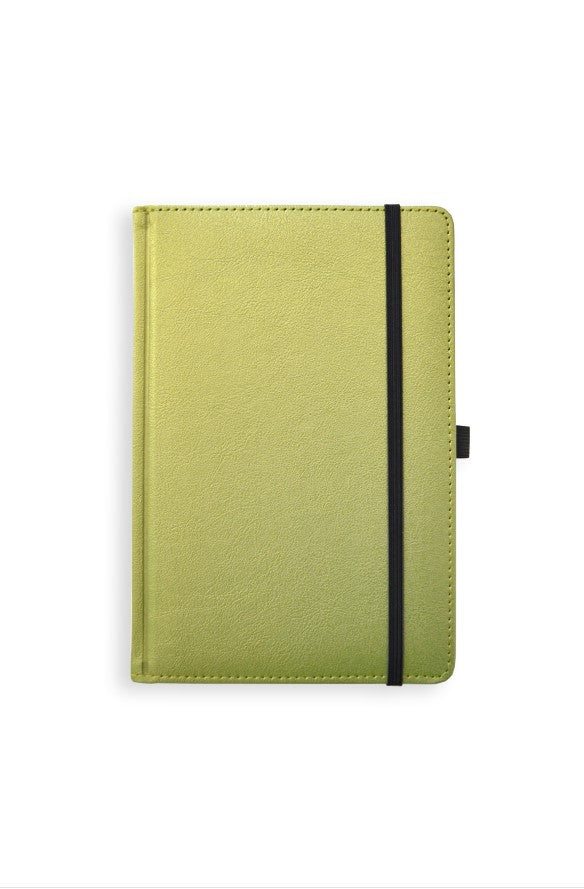Calendar - notebook UNIVERSAL BLACK EDITION, PU, ​​A5, without dates, green