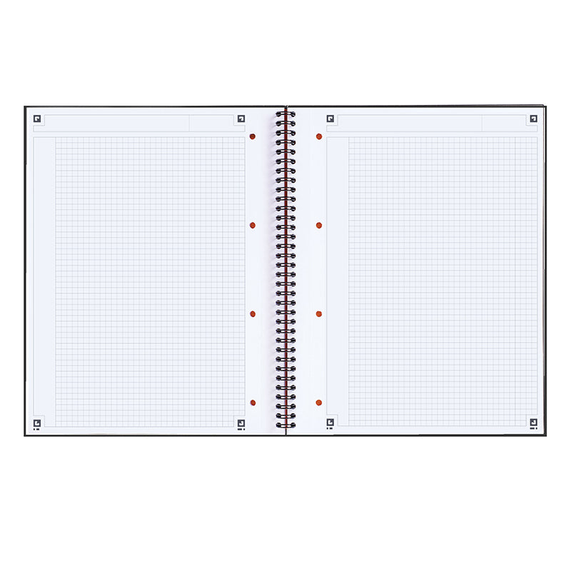 Sąsiuvinis su spirale OXFORD INTERNATIONAL NOTEBOOK, A4+, 80 lapų, langeliais