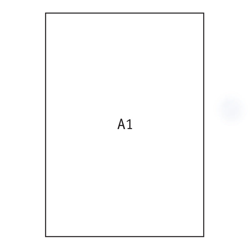 Popierius braižybai , A1, 64 x 90 cm, 170 g/m2, 20 vnt.