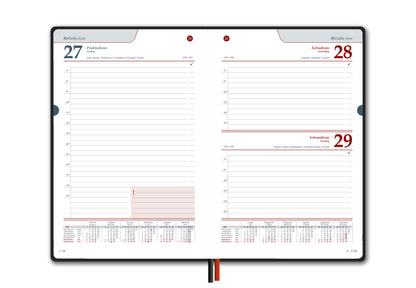 Kalendorius FASHION SPECIAL EDITION, 2026, PU, A5, tamsiai pilka sp. LT