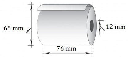 Terminė kasos juosta, (35 mm + 20 mm) x 40 m/12 mm, 10 vnt/pak