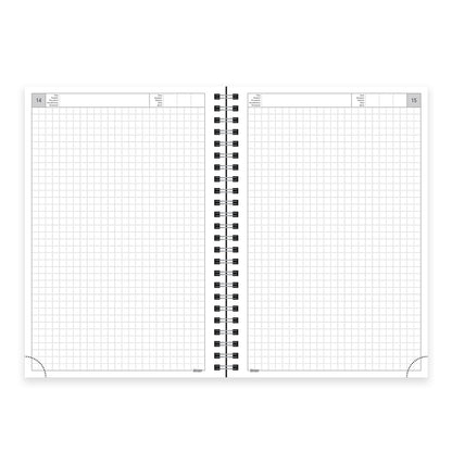 Kalendorius - užrašinė TIMER, su spirale, A5, be datų, 224 lapai, langeliais, kartoniniu viršeliu