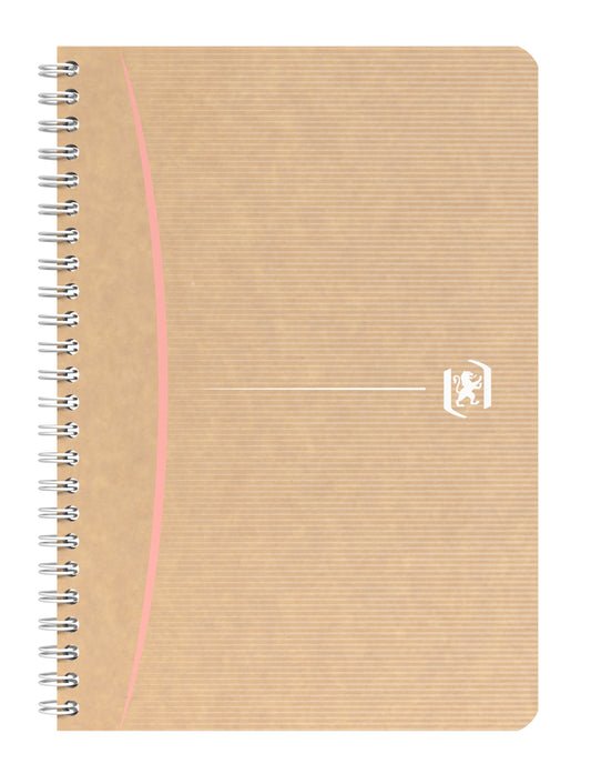 Sąsiuvinis su spirale OXFORD Touareg, A5, perdibto popier., 90 lapų, langeliais