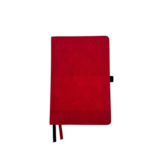 Kalendorius LINE, 2026, PU, A5, raudona LT