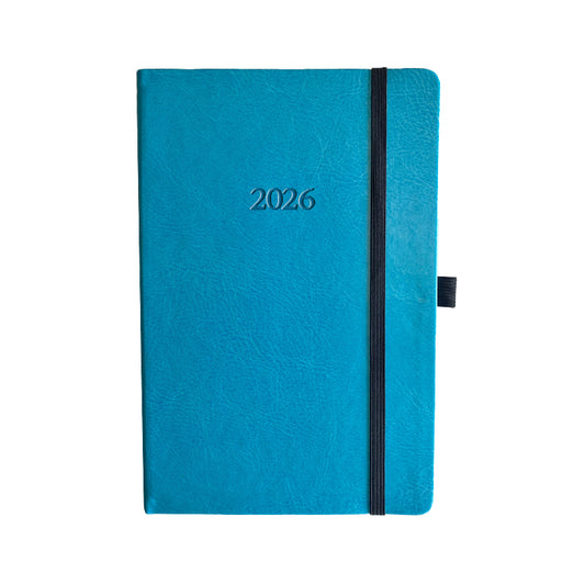 Kalendorius BALTIC WEEK, 2026, PU, A5, turkio (Baltic)