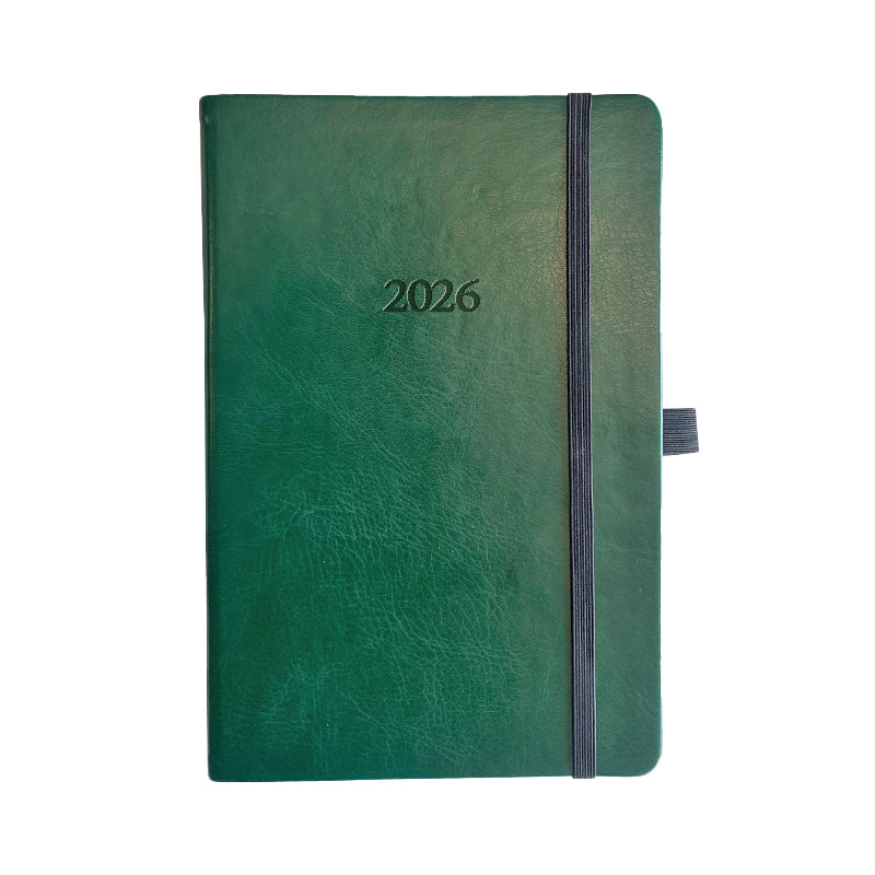 Kalendorius BALTIC WEEK, 2026, PU, A5, žalia (Baltic)