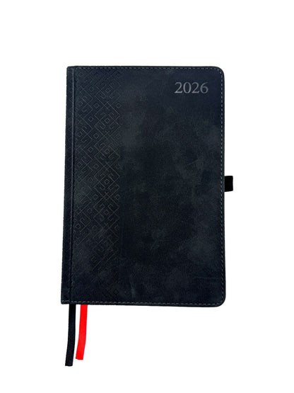 Kalendorius TRADITIONAL, 2026, PU, A5, juoda