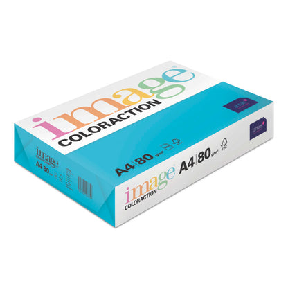 Spalvotas popierius IMAGE COLORACTION, A4, 80 gsm, 500 lapų, LISBON / DEEP TURQUOISE