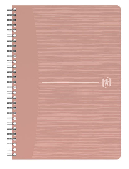 Perdirbtas sąsiuvinis su spirale OXFORD Rec’Up, A5, 90 lapų, 90 gsm, langeliais