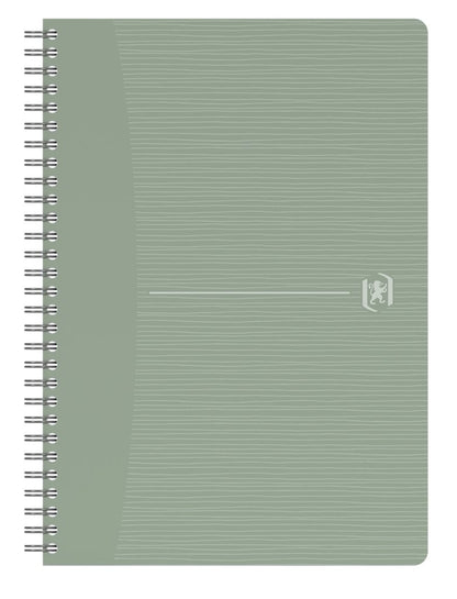 Perdirbtas sąsiuvinis su spirale OXFORD Rec’Up, A5, 90 lapų, 90 gsm, langeliais