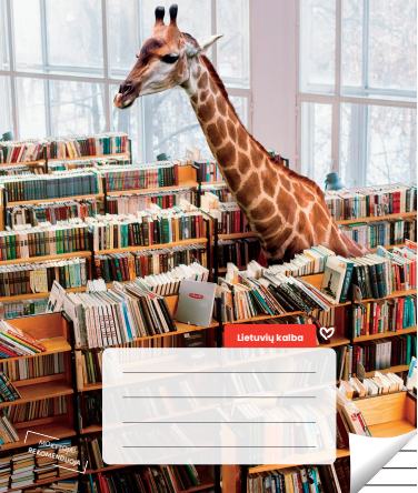 Lithuanian language notebook, lined, 36 pages. Inner pages weight – 90 g/m2.