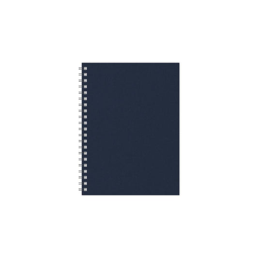 Kalendorius - užrašinė TIMER, su spirale, be datų, 140 x 184 mm, 224 lapai, taškeliais, kartoniniu viršeliu, tamsiai mėlyna