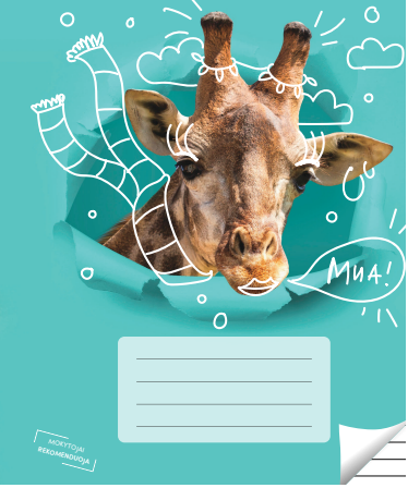 Ruled notebook, for grades 3-4, 12 pages. Inner pages weight – 90 g/m2. With rules and games.