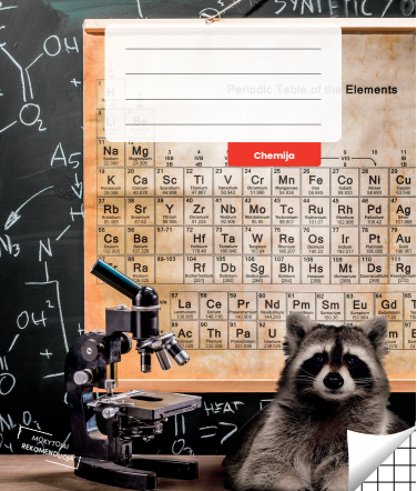 Chemistry notebook, boxed, 36 pages. Inner pages weight – 90 g/m2.