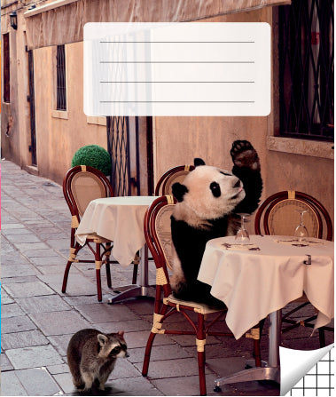 Notebook with squares, 36 pages. Inner pages weight – 90 g/m2.