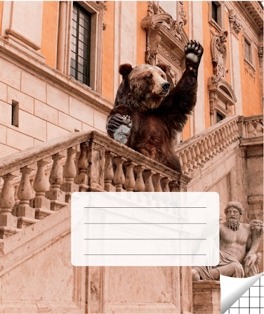 Notebook with squares, 36 pages. Inner pages weight – 90 g/m2.