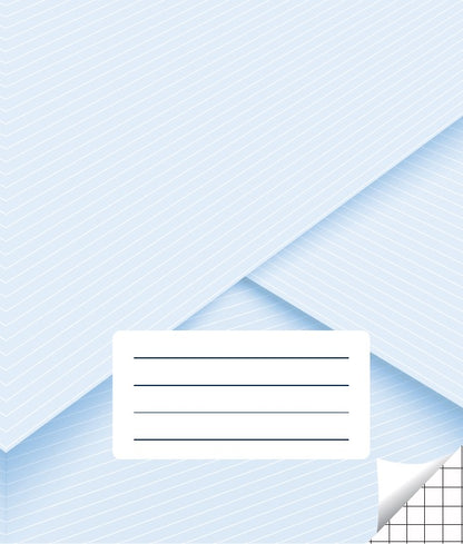 Notebook with squares, 12 pages. Inner pages weight – 75 g/m2.