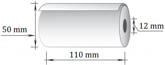 Terminė kasos juosta 110x25m/12mm, 55g/m2, 6 vnt/pak