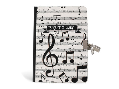 Diary Itotal Music, with lock