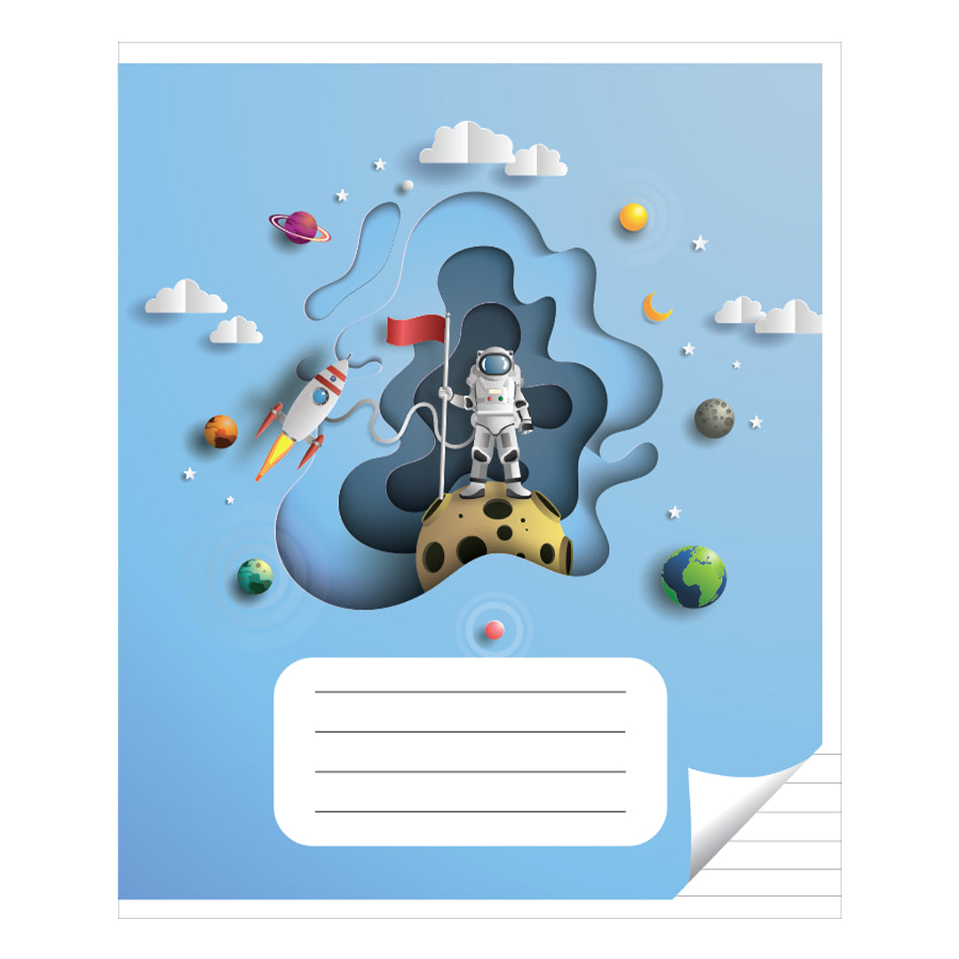 Sąsiuvinis linijomis 12 lapų. Vidinių lapų gramatūra – 90 g/m2.