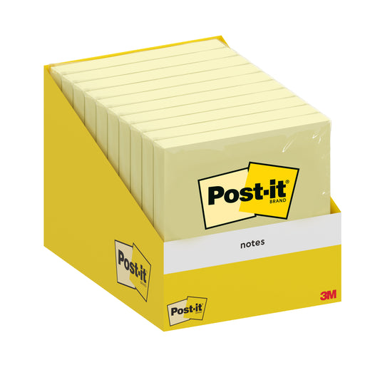 Lipnūs lapeliai Post-it®, 76x 76 mm, 100 lapelių, kanarėlės geltona