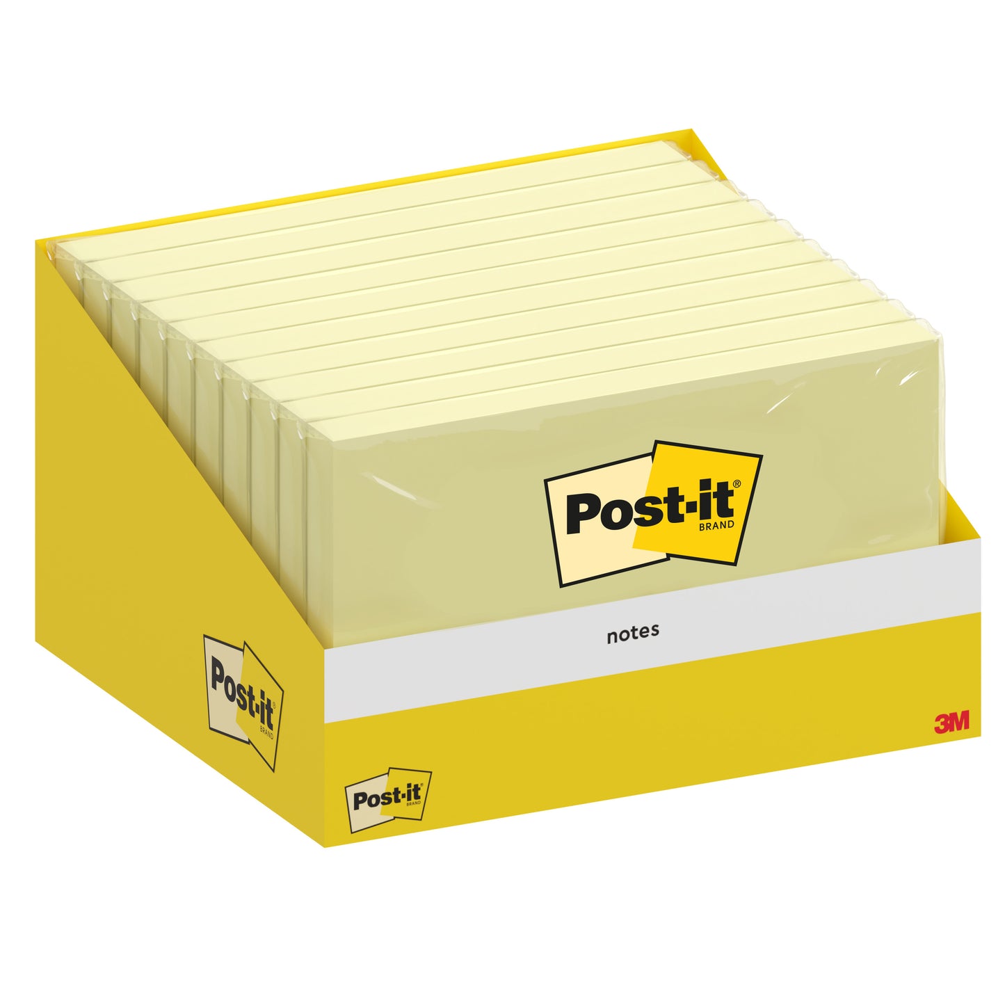 Lipnūs lapeliai Post-it® Z-Notes, 76 x 127 mm, 100 lapelių, kanarėlės geltona