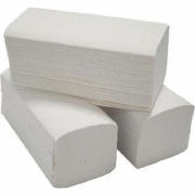 Hand cleaning wipes HARMONY, 2 ply, V-fold, 25 x 21cm, white, 100% cellulose