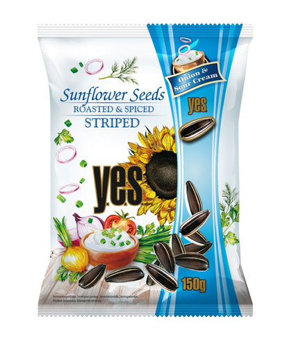 Sunflower YES, cream and onion flavor, 150g