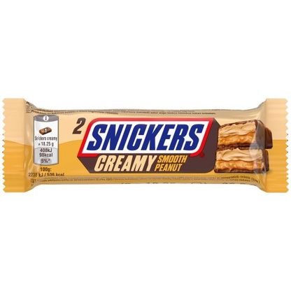 Chocolate bar SNICKERS Creamy, with peanut cream and roasted nuts, 36.5g