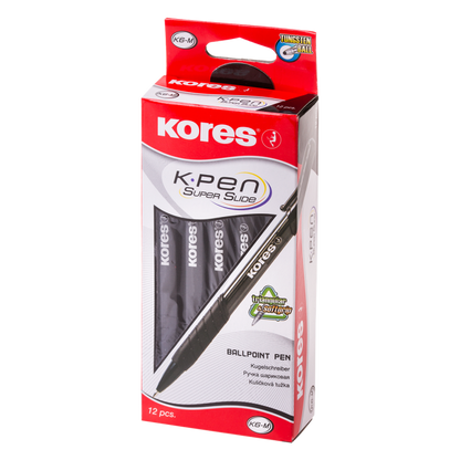 Tušinukas KORES K6-F, 0.7 mm, juodos spalvos tušas