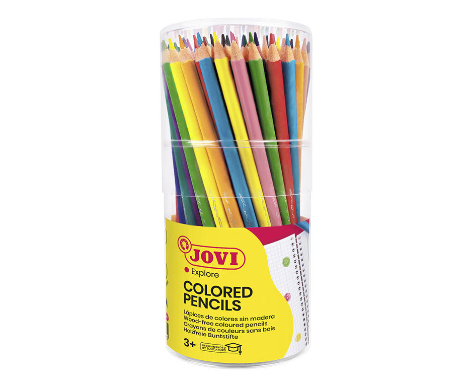 JOVI Tube pencils, 84 pcs., trihedral