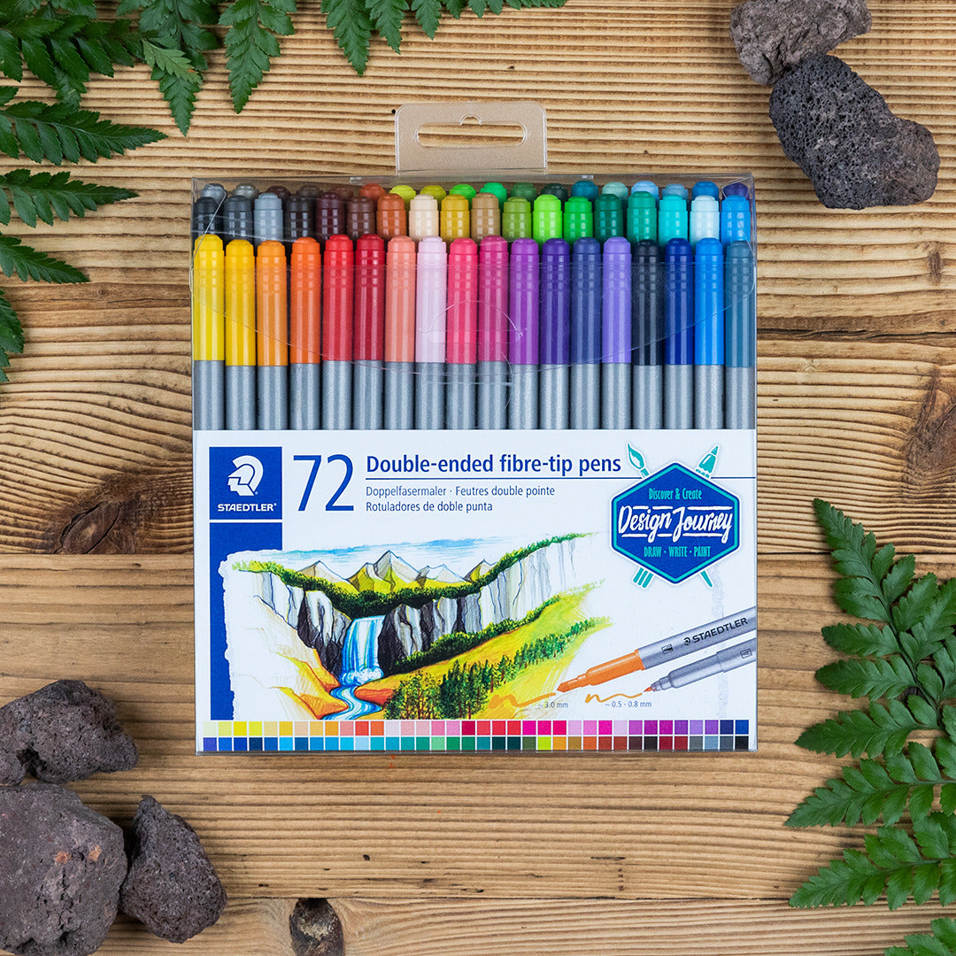 STAEDTLER felt-tip pens, double-sided, 72 pcs.