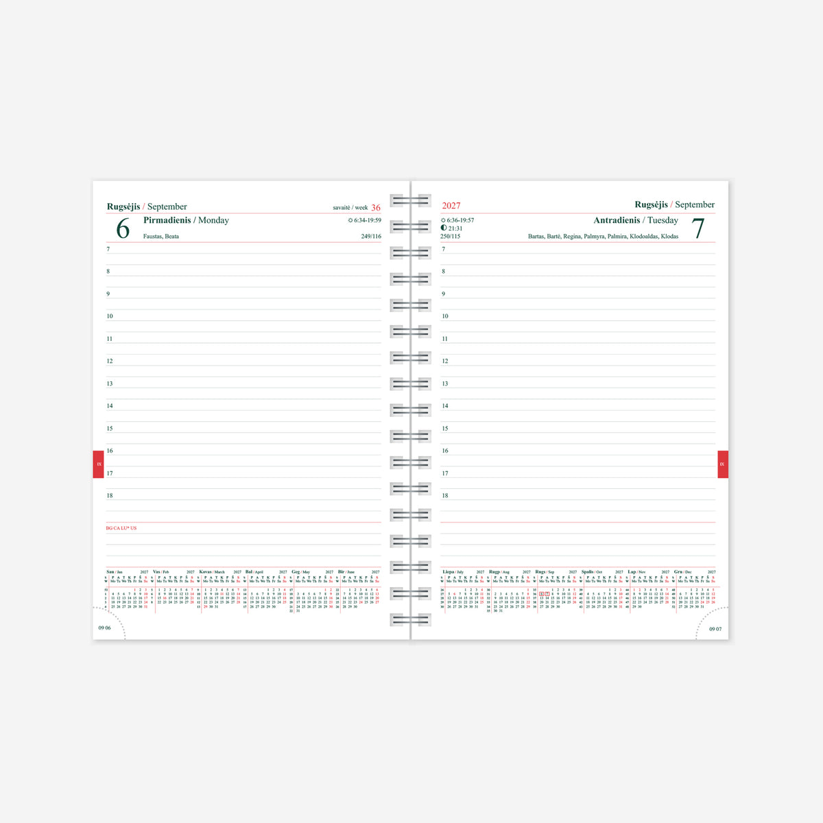 Calendar MANAGER Spirex Day 2026, A5, PU, ​​TREND Magic