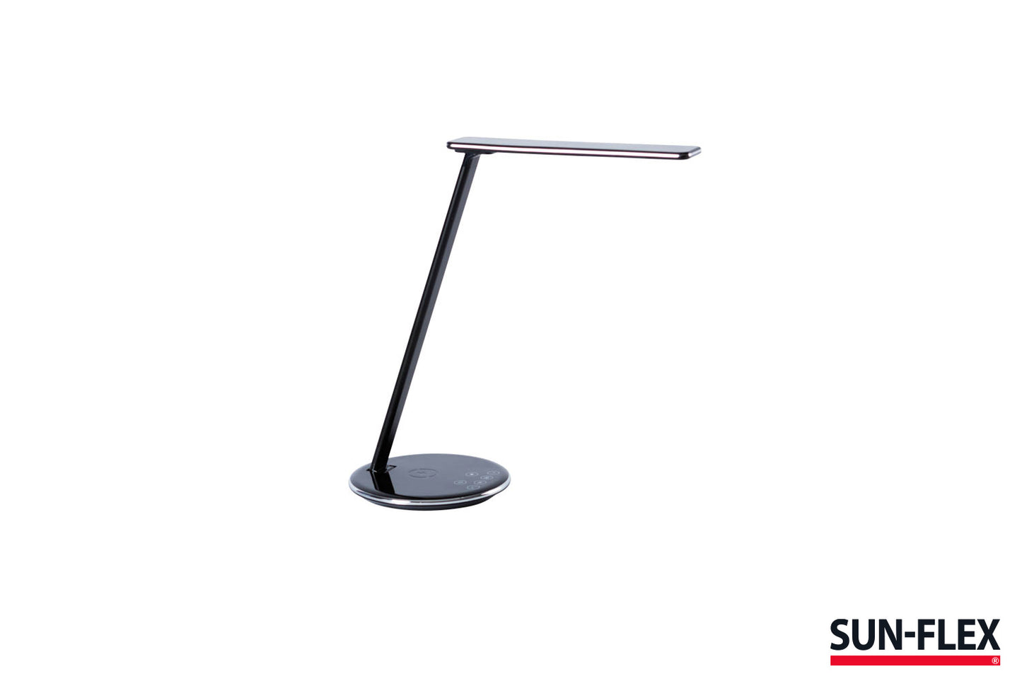 SUN-FLEX®QLITE™ desk lamp with integrated wireless phone charger, black