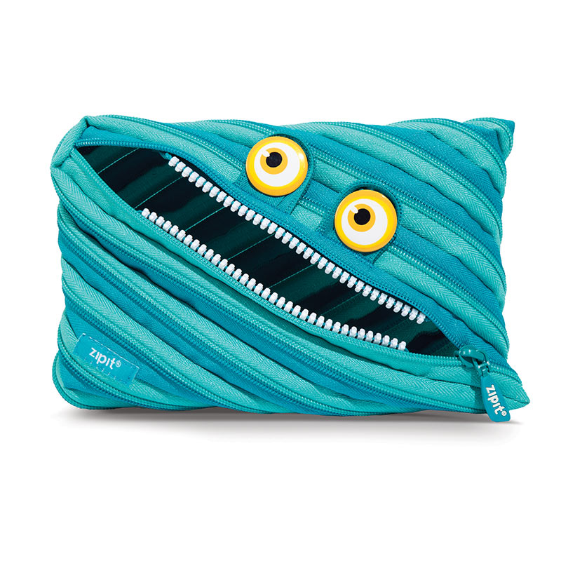 Pencil case ZIPIT Wildlings Jumbo Pouch, ZTMJ-WD-CRE, blue