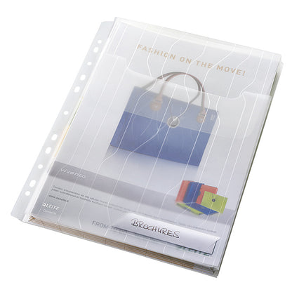 Aplankas dokumentams su praplatėjimu LEITZ COMBIFILE, (pak. - 3 vnt.), skaidrus