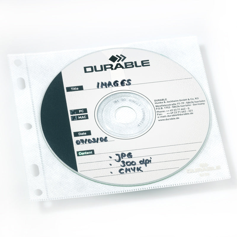 DURABLE case for CD/DVD discs (pack of 10)