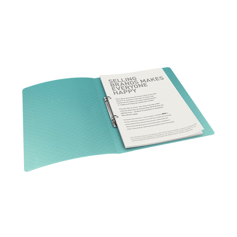 Žiedinis segtuvas Esselte Colour'Breeze, A4, nugarėlė 25 mm, 2 žiedai, žalios sp.