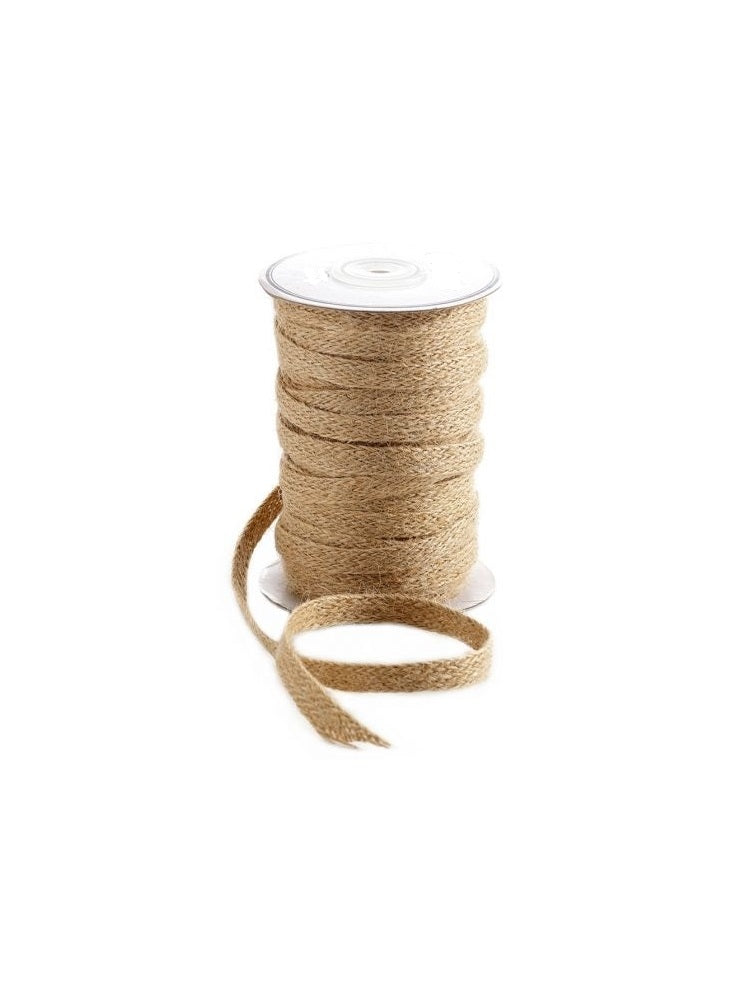 Linen braided ribbon, 25 m