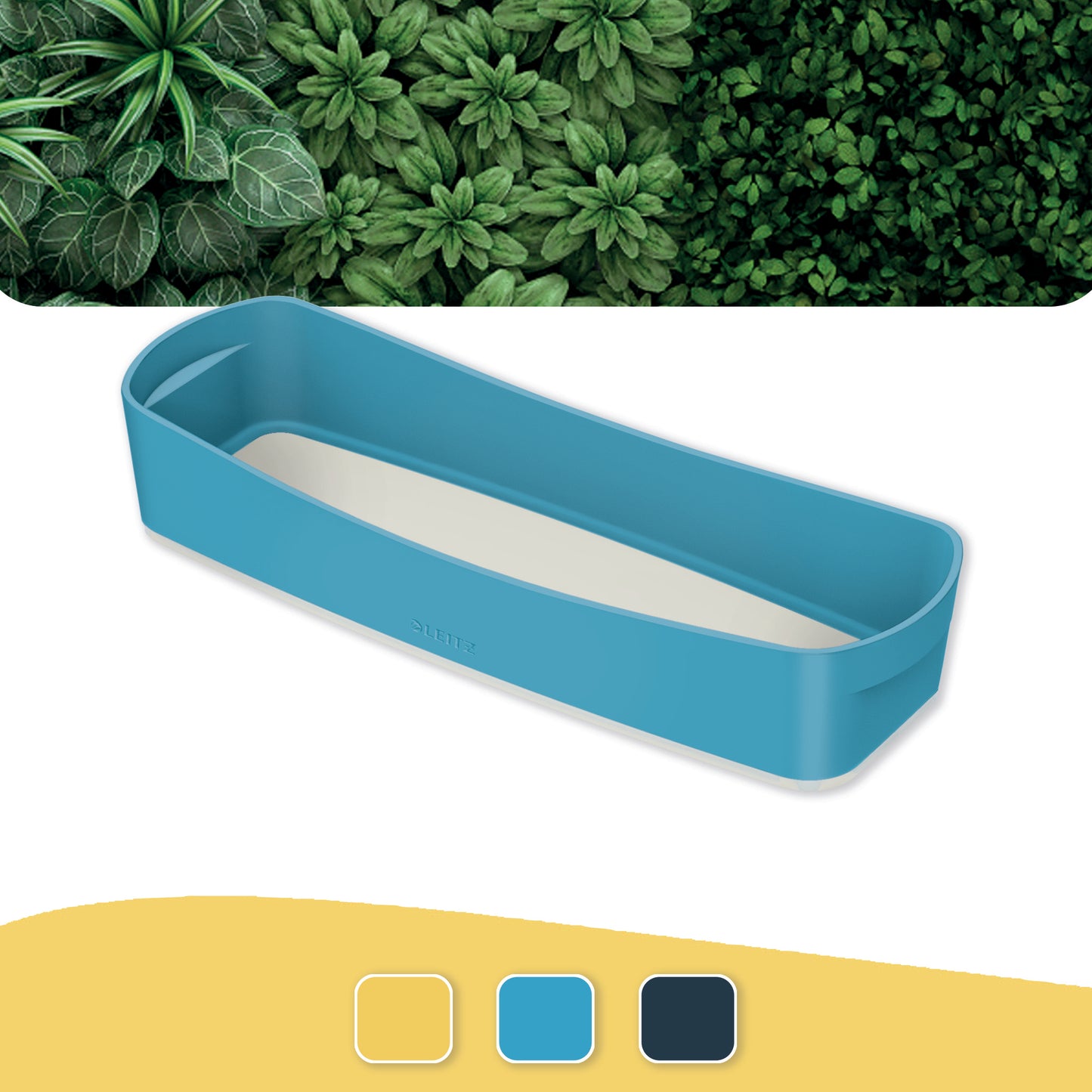 Daiktadėžė Cosy L:MyBox, pailga, mėlynos sp.